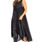 Sakkas Starlight Fourth Women's Tie Dye Caftan Tank Dress/Cover Up  Beach Kaftan