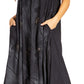 Sakkas Starlight Fourth Women's Tie Dye Caftan Tank Dress/Cover Up  Beach Kaftan