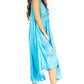 Sakkas Starlight Fourth Women's Tie Dye Caftan Tank Dress/Cover Up  Beach Kaftan