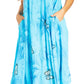 Sakkas Starlight Fourth Women's Tie Dye Caftan Tank Dress/Cover Up  Beach Kaftan