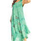 Sakkas Starlight Fourth Women's Tie Dye Caftan Tank Dress/Cover Up  Beach Kaftan