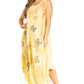 Sakkas Starlight Fourth Women's Tie Dye Caftan Tank Dress/Cover Up  Beach Kaftan