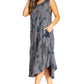 Sakkas Starlight Fourth Women's Tie Dye Caftan Tank Dress/Cover Up  Beach Kaftan
