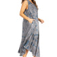 Sakkas Starlight Fourth Women's Tie Dye Caftan Tank Dress/Cover Up  Beach Kaftan