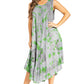 Sakkas Starlight Fourth Women's Tie Dye Caftan Tank Dress/Cover Up  Beach Kaftan
