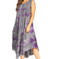 Sakkas Starlight Fourth Women's Tie Dye Caftan Tank Dress/Cover Up  Beach Kaftan