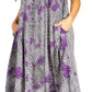 Sakkas Starlight Fourth Women's Tie Dye Caftan Tank Dress/Cover Up  Beach Kaftan