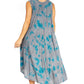 Sakkas Starlight Fourth Women's Tie Dye Caftan Tank Dress/Cover Up  Beach Kaftan