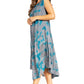 Sakkas Starlight Fourth Women's Tie Dye Caftan Tank Dress/Cover Up  Beach Kaftan