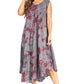 Sakkas Starlight Fourth Women's Tie Dye Caftan Tank Dress/Cover Up  Beach Kaftan