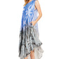Sakkas Starlight Fourth Women's Tie Dye Caftan Tank Dress/Cover Up  Beach Kaftan