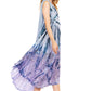 Sakkas Starlight Fourth Women's Tie Dye Caftan Tank Dress/Cover Up  Beach Kaftan