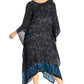 Sakkas Clementine Women's Tie Dye Caftan Dress/Cover Up Beach Kaftan Boho Summer