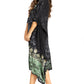 Sakkas Clementine Women's Tie Dye Caftan Dress/Cover Up Beach Kaftan Boho Summer