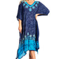 Sakkas Clementine Women's Tie Dye Caftan Dress/Cover Up Beach Kaftan Boho Summer