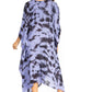 Sakkas Clementine Women's Tie Dye Caftan Dress/Cover Up Beach Kaftan Boho Summer