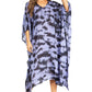 Sakkas Clementine Women's Tie Dye Caftan Dress/Cover Up Beach Kaftan Boho Summer