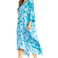 Sakkas Clementine Women's Tie Dye Caftan Dress/Cover Up Beach Kaftan Boho Summer