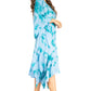 Sakkas Clementine Women's Tie Dye Caftan Dress/Cover Up Beach Kaftan Boho Summer