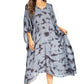 Sakkas Clementine Women's Tie Dye Caftan Dress/Cover Up Beach Kaftan Boho Summer