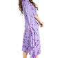 Sakkas Clementine Women's Tie Dye Caftan Dress/Cover Up Beach Kaftan Boho Summer