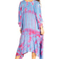 Sakkas Clementine Women's Tie Dye Caftan Dress/Cover Up Beach Kaftan Boho Summer