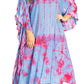 Sakkas Clementine Women's Tie Dye Caftan Dress/Cover Up Beach Kaftan Boho Summer