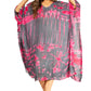 Sakkas Clementine Women's Tie Dye Caftan Dress/Cover Up Beach Kaftan Boho Summer