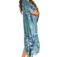 Sakkas Clementine Women's Tie Dye Caftan Dress/Cover Up Beach Kaftan Boho Summer