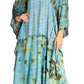 Sakkas Clementine Women's Tie Dye Caftan Dress/Cover Up Beach Kaftan Boho Summer