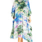 Sakkas Clementine Second Women's Tie Dye Caftan Dress/Cover Up Beach Kaftan Boho