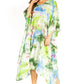 Sakkas Clementine Second Women's Tie Dye Caftan Dress/Cover Up Beach Kaftan Boho