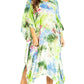 Sakkas Clementine Second Women's Tie Dye Caftan Dress/Cover Up Beach Kaftan Boho