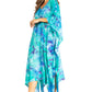 Sakkas Clementine Second Women's Tie Dye Caftan Dress/Cover Up Beach Kaftan Boho