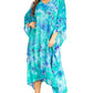 Sakkas Clementine Second Women's Tie Dye Caftan Dress/Cover Up Beach Kaftan Boho
