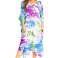 Sakkas Clementine Second Women's Tie Dye Caftan Dress/Cover Up Beach Kaftan Boho
