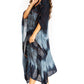 Sakkas Clementine Second Women's Tie Dye Caftan Dress/Cover Up Beach Kaftan Boho