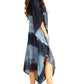Sakkas Clementine Second Women's Tie Dye Caftan Dress/Cover Up Beach Kaftan Boho
