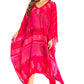 Sakkas Clementine Second Women's Tie Dye Caftan Dress/Cover Up Beach Kaftan Boho