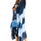 Sakkas Clementine Second Women's Tie Dye Caftan Dress/Cover Up Beach Kaftan Boho