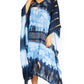 Sakkas Clementine Second Women's Tie Dye Caftan Dress/Cover Up Beach Kaftan Boho