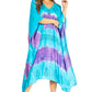 Sakkas Clementine Second Women's Tie Dye Caftan Dress/Cover Up Beach Kaftan Boho
