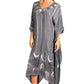 Sakkas Clementine Third Women's Tie Dye Caftan Dress/Cover Up Beach Kaftan Summer