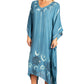 Sakkas Clementine Third Women's Tie Dye Caftan Dress/Cover Up Beach Kaftan Summer