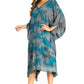 Sakkas Clementine Third Women's Tie Dye Caftan Dress/Cover Up Beach Kaftan Summer