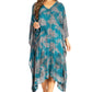 Sakkas Clementine Third Women's Tie Dye Caftan Dress/Cover Up Beach Kaftan Summer