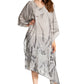 Sakkas Clementine Third Women's Tie Dye Caftan Dress/Cover Up Beach Kaftan Summer