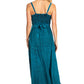 MKY Amy Stonewashed Rayon Embroidered Adjustable Spaghetti Straps Long Dress
