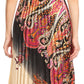 Sakkas Vanna Strapless Pleated Satin Summer Mid Dress Adjustable