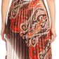 Sakkas Vanna Strapless Pleated Satin Summer Mid Dress Adjustable